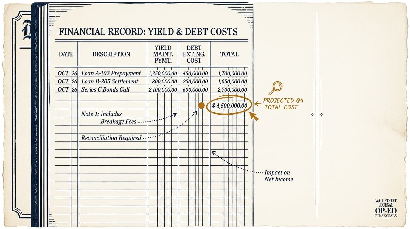 Yield Maintenance Accounting Tax Treatment Guide