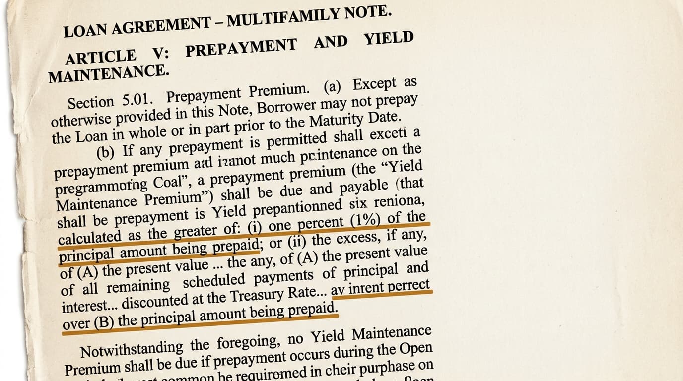 Yield Maintenance Borrower Negotiation: Key Clauses