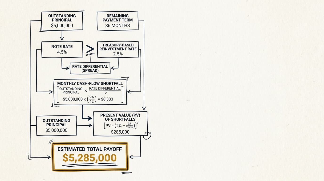 Yield Maintenance Calculation Example for CRE Payoffs